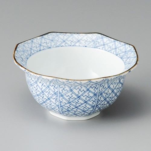 08408-05.361 格子八角鉢|業務用食器カタログ陶里30号