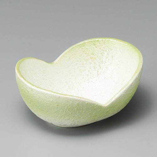 08603-411 パールヒワ吹二ツ葉小鉢(小)|業務用食器カタログ陶里30号