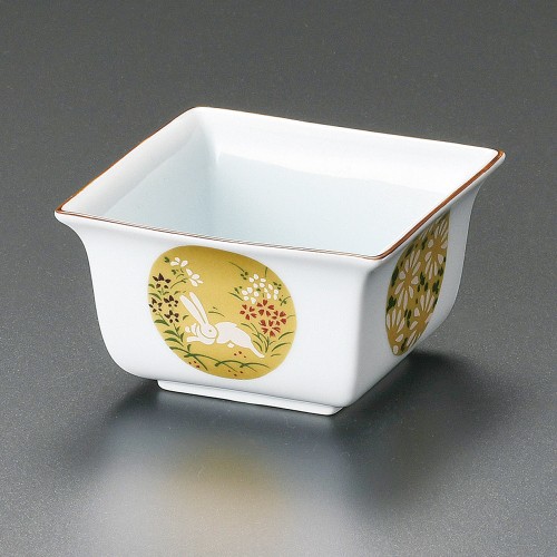08629-291 錦金彩丸紋角小鉢|業務用食器カタログ陶里30号