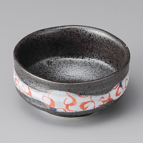 08707-451 つなぎ唐草小鉢(3.8)赤|業務用食器カタログ陶里30号