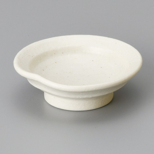 08815-461 粉引釉高台皿|業務用食器カタログ陶里30号
