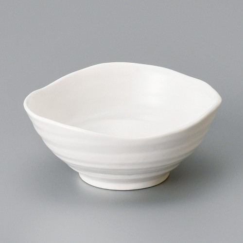 08819-191 白釉変型小鉢|業務用食器カタログ陶里30号