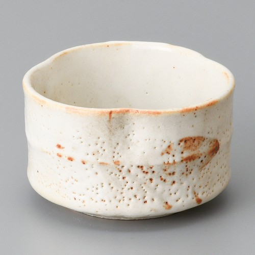08829-571 白志野芦三ツ切型4.0小鉢|業務用食器カタログ陶里30号