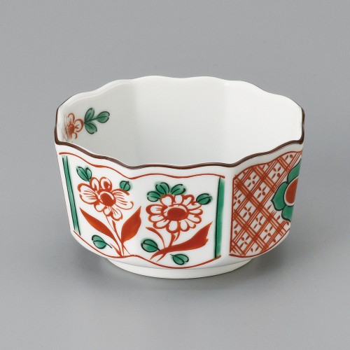 08909-671 赤絵祥瑞八角小鉢|業務用食器カタログ陶里30号