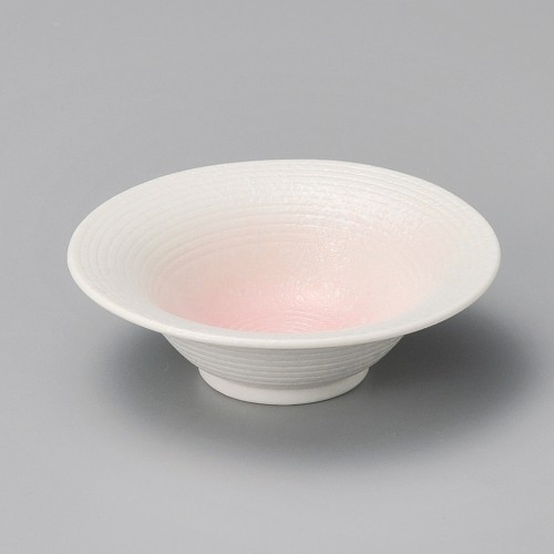 08928-151 ピンク吹そり鉢(小)|業務用食器カタログ陶里30号