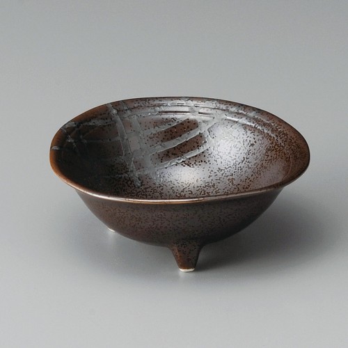 09003-161 錆格子三ツ足3.6小鉢|業務用食器カタログ陶里30号
