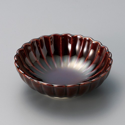 09007-151 アメ菊型小鉢(大)|業務用食器カタログ陶里30号