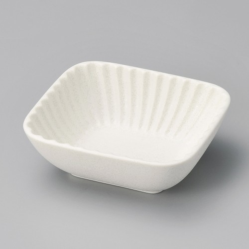 09917-18.491 白パールしのぎ角小鉢|業務用食器カタログ陶里30号