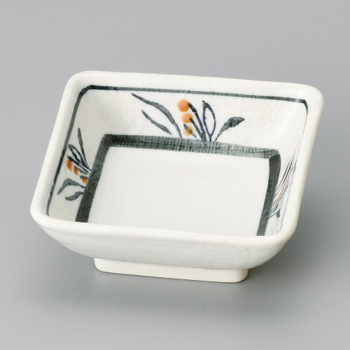 09923-461 布目花絵4.0角形丼|業務用食器カタログ陶里30号