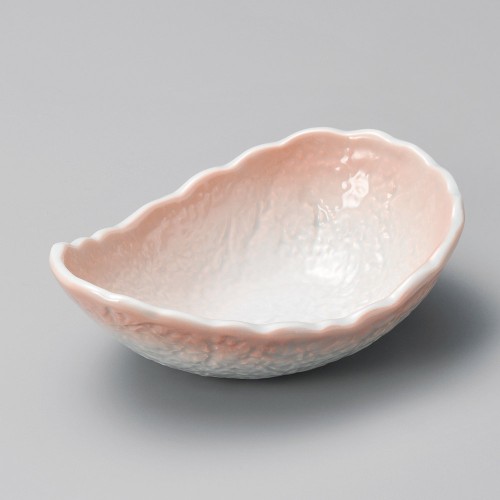 10212-051 ピンク吹クジラ鉢(小)|業務用食器カタログ陶里30号