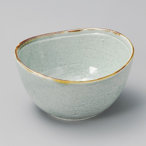 10224-221 渕流楕円渋草釉4.0小鉢|業務用食器カタログ陶里30号