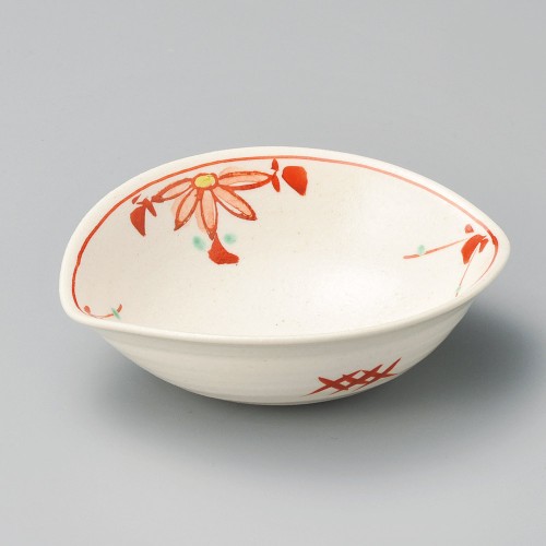 11433-321 赤絵花つなぎすげ傘小鉢(小)|業務用食器カタログ陶里30号