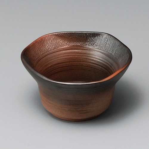11455-411 黒彩三方小鉢(中)|業務用食器カタログ陶里30号