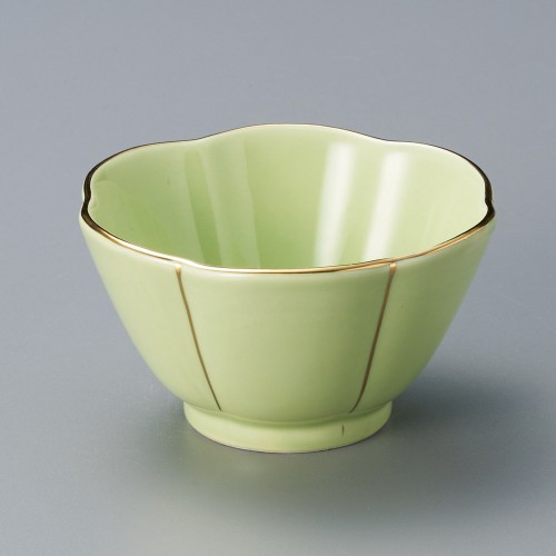 11743-131 渕金ヒワ梅型小鉢(小)|業務用食器カタログ陶里30号