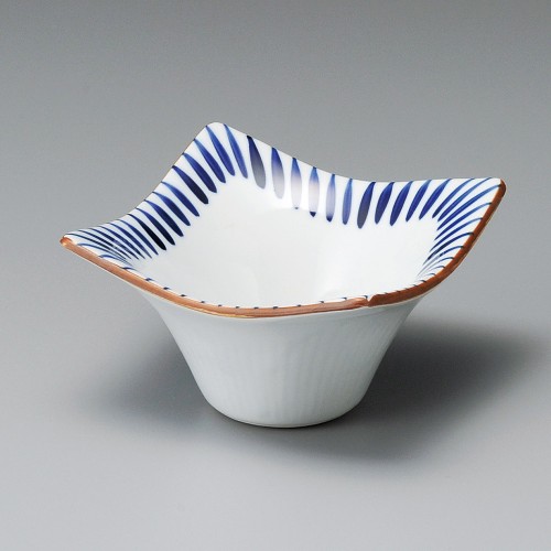 11754-311 藍十草花型小鉢(小)|業務用食器カタログ陶里30号