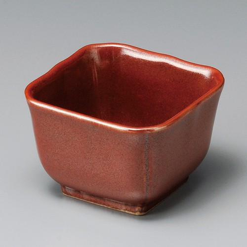11846-311 紅結晶角小鉢(大)|業務用食器カタログ陶里30号