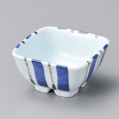 11915-451 青地十草角小鉢(小)|業務用食器カタログ陶里30号