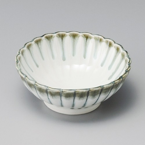 12010-151 うのふ菊形3.6浅鉢|業務用食器カタログ陶里30号