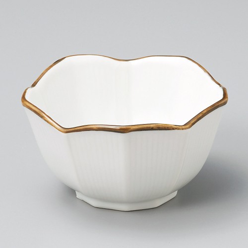 12102-151 茶渕桔梗型小鉢(大)|業務用食器カタログ陶里30号