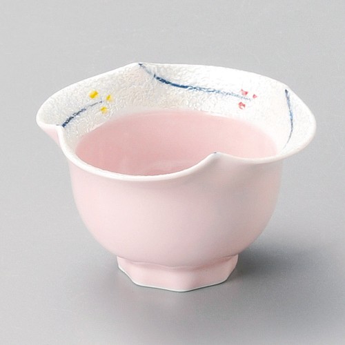 12516-401 小花ラスター花渕小中付(ピンク)|業務用食器カタログ陶里30号