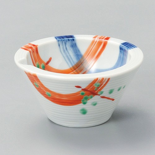 12638-181 錦朱呉須刷毛片口小付|業務用食器カタログ陶里30号