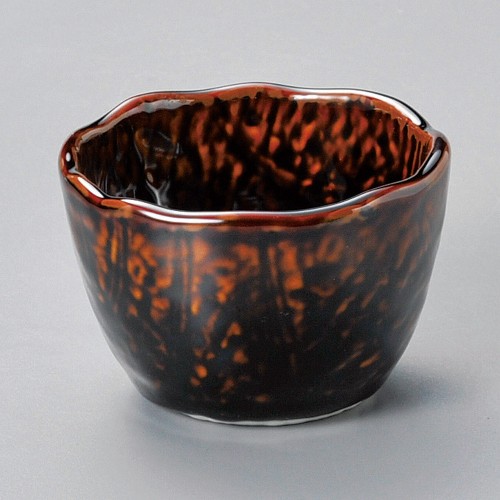 12938-151 あめカラメル木の葉型3.0小鉢|業務用食器カタログ陶里30号