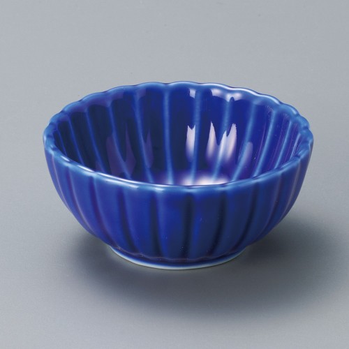 13423-191 ブルー菊型中|業務用食器カタログ陶里30号