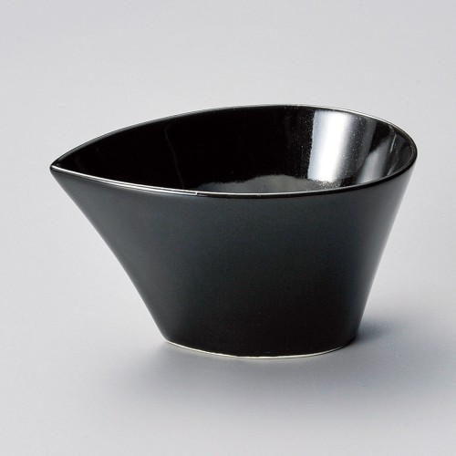 13516-331 黒釉しずく型小鉢|業務用食器カタログ陶里30号