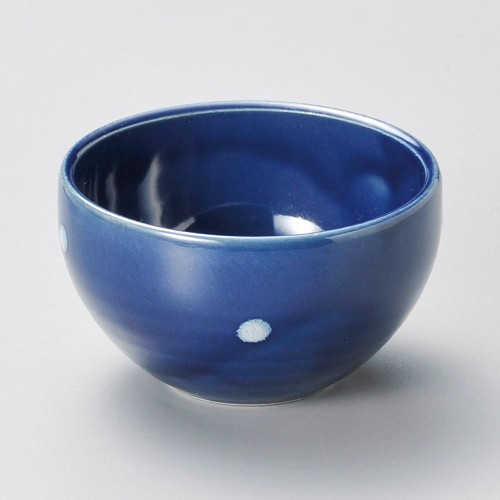 13704-031 ブルー点まある鉢|業務用食器カタログ陶里30号
