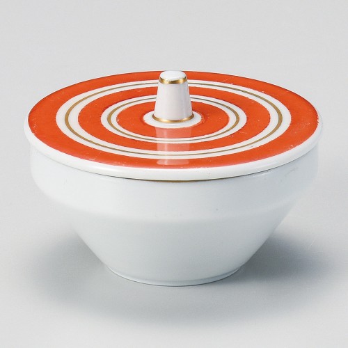 14107-291 駒筋朱金駒型蓋付珍味|業務用食器カタログ陶里30号