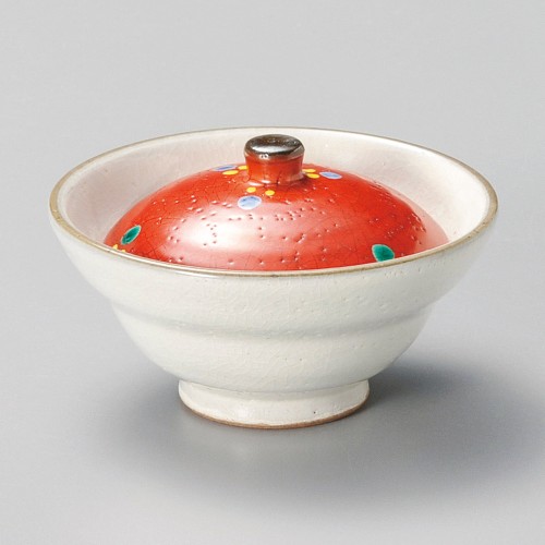 14111-451 粉引シャボン玉蓋付珍味|業務用食器カタログ陶里30号