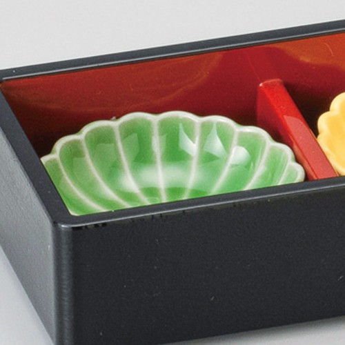 14229-221 菊型珍味(小)ヒワ|業務用食器カタログ陶里30号