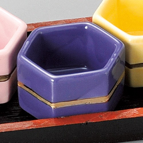14239-451 六角珍味紫|業務用食器カタログ陶里30号