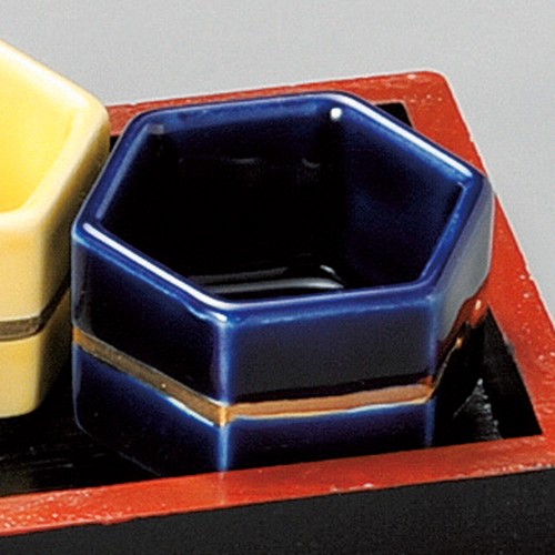 14241-451 六角珍味ルリ|業務用食器カタログ陶里30号