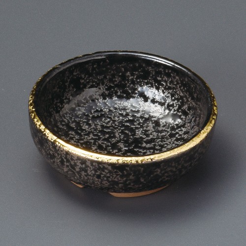 14516-461 黒ちらし口金三つ足丸千代口|業務用食器カタログ陶里30号