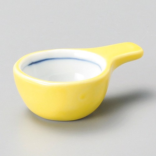 14834-181 黄釉手付丸珍味|業務用食器カタログ陶里30号