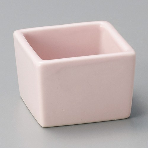 14852-191 ピンク正角珍味|業務用食器カタログ陶里30号