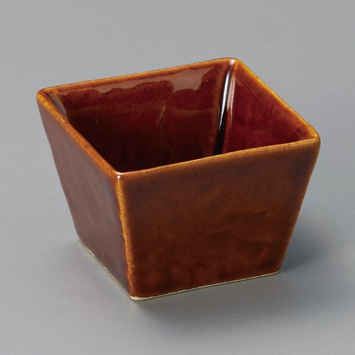 15008-321 アメ釉角珍味|業務用食器カタログ陶里30号