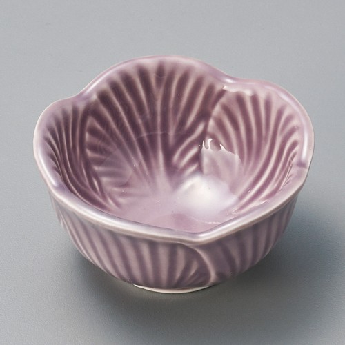 15045-131 パープル葉型珍味|業務用食器カタログ陶里30号