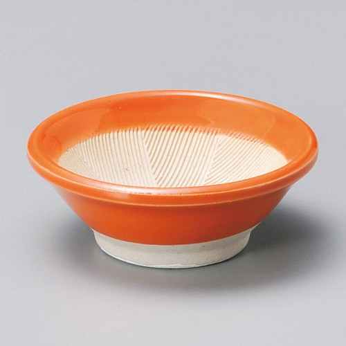 15102-081 オレンジ2.5寸すり小鉢|業務用食器カタログ陶里30号
