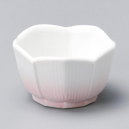 15147-051 ピンク吹十角珍味|業務用食器カタログ陶里30号
