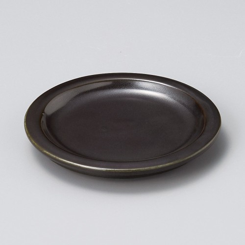 15215-081 黒マットリム小皿|業務用食器カタログ陶里30号