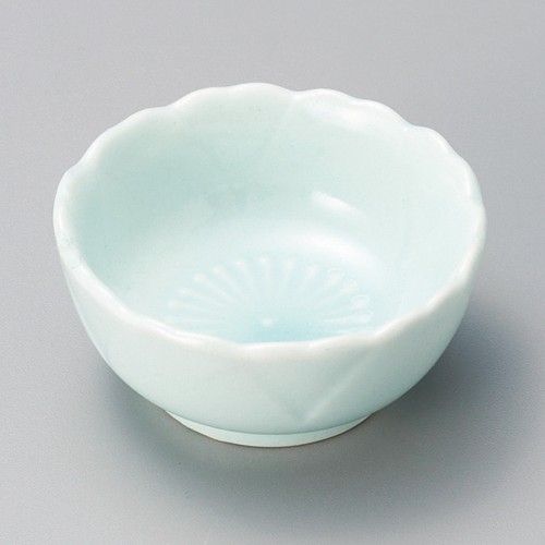 15225-461 青磁(内シベ)6.5㎝花形珍味|業務用食器カタログ陶里30号