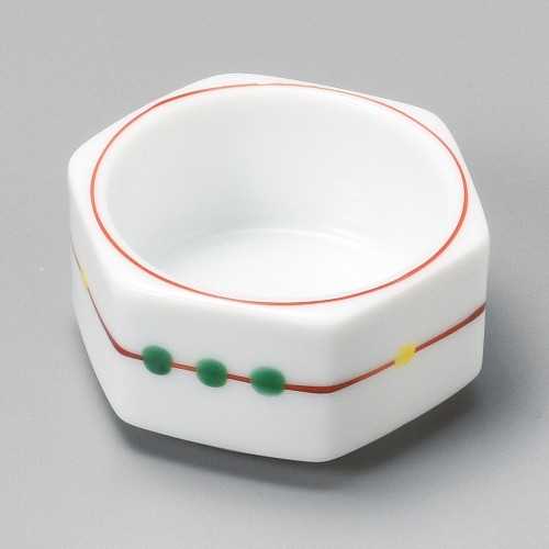 15232-191 水玉六角珍味|業務用食器カタログ陶里30号