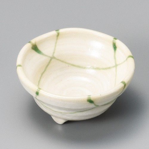 15401-131 志野格子三ツ足珍味|業務用食器カタログ陶里30号