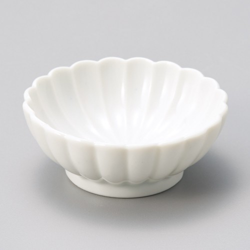 15446-461 白磁菊形平珍味|業務用食器カタログ陶里30号