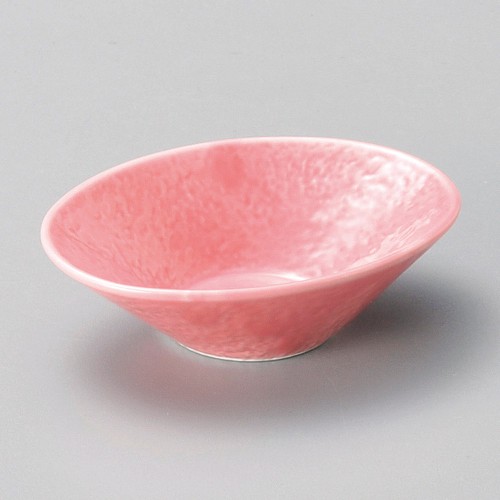 15507-151 ピンク石目型だ円豆鉢|業務用食器カタログ陶里30号
