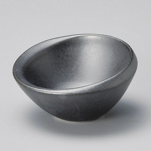15523-081 黒マットM型珍味|業務用食器カタログ陶里30号