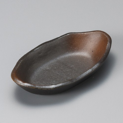 15549-601 備前吹楕円珍味|業務用食器カタログ陶里30号