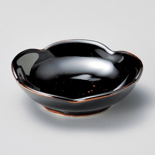 15708-411 梅小皿黒|業務用食器カタログ陶里30号